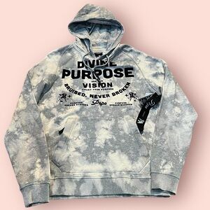 PRPS Men’s Sweatshirt Hoodie (Bleached Concrete)